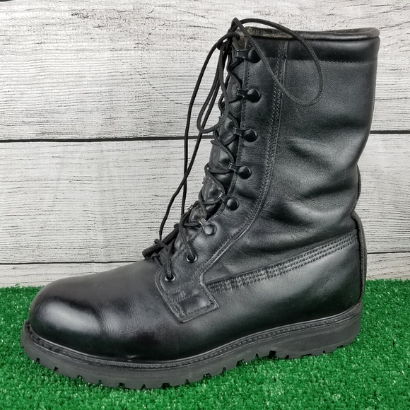 Military Other - VTG MILITARY COMBAT Boots Black Leather Insulated…